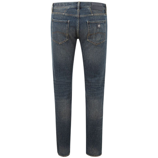 Armani Exchange Sleek Cotton Denim Pants in Rich Blue Hue sleek-cotton-denim-pants-in-rich-blue-hue