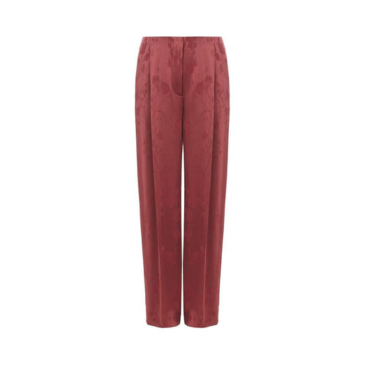 Lardini Elegant Red Tailored Acetate Pants elegant-red-tailored-acetate-pants