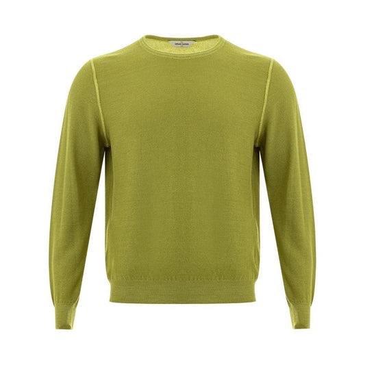 Gran Sasso Green Wool Sweater elegant-green-wool-sweater-for-men