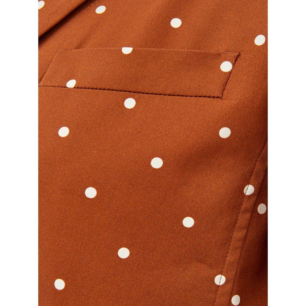 Lardini Chic Cotton Brown Jacket for the Modern Woman elegant-cotton-brown-jacket