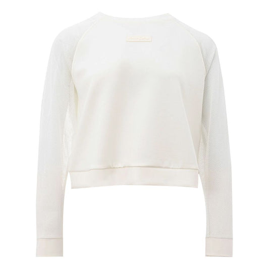 Armani Exchange Elegant White Polyamide Sweater for Women elegant-white-polyamide-sweater-for-women