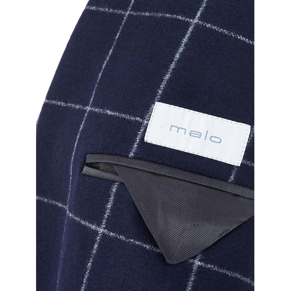 Malo Luxurious Italian Wool Jacket for Men elegant-blue-wool-jacket-for-men