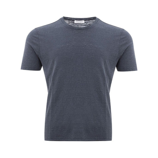 Gran Sasso Gran Sasso Elite Gray Cotton T-Shirt gran-sasso-elite-gray-cotton-t-shirt