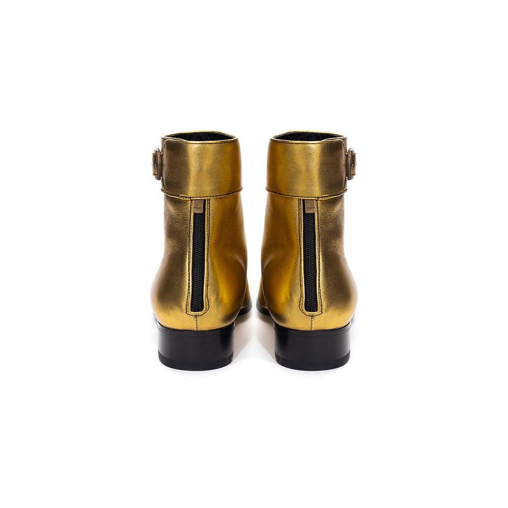 Gold Leather Boot