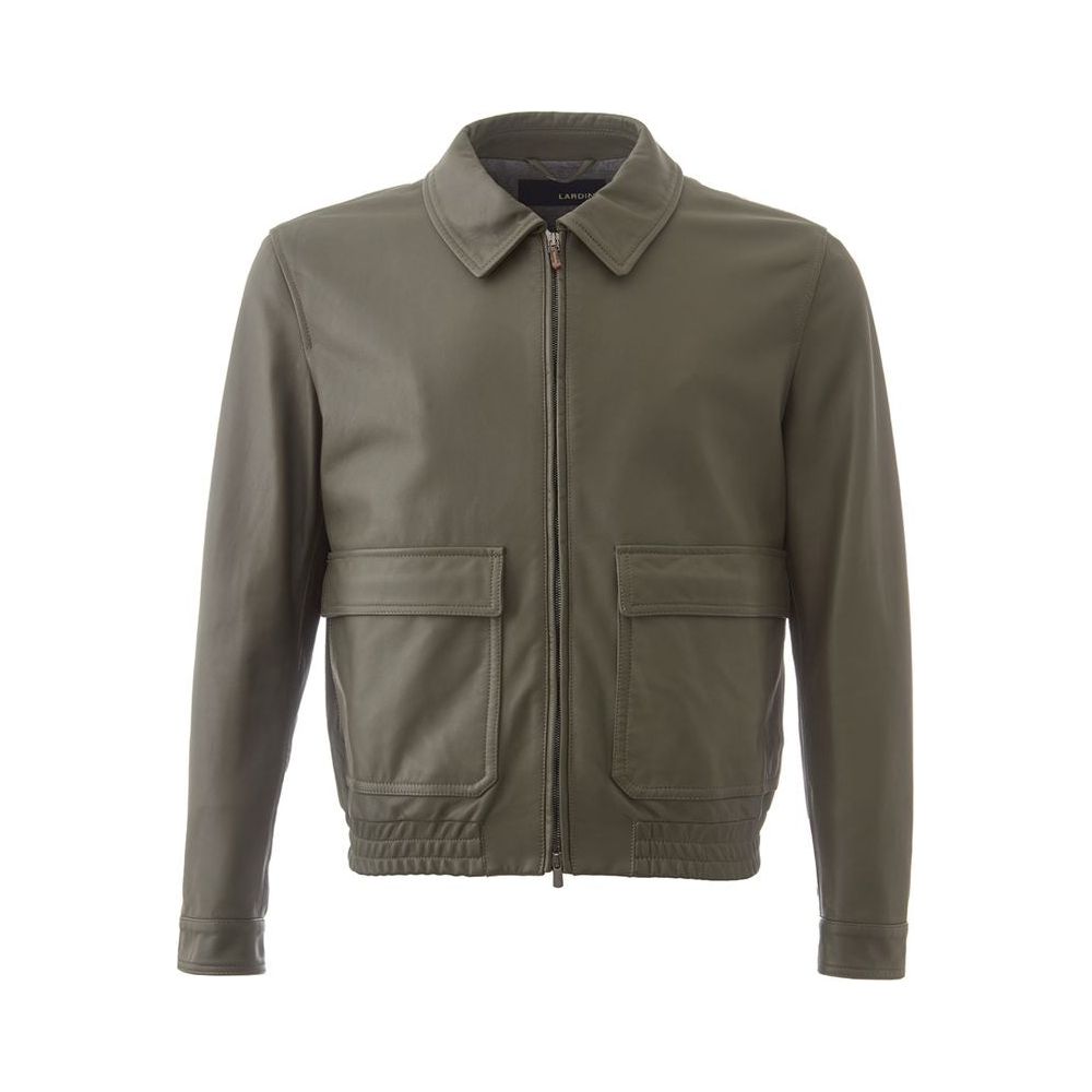Lardini Green Leather Jacket green-leather-jacket