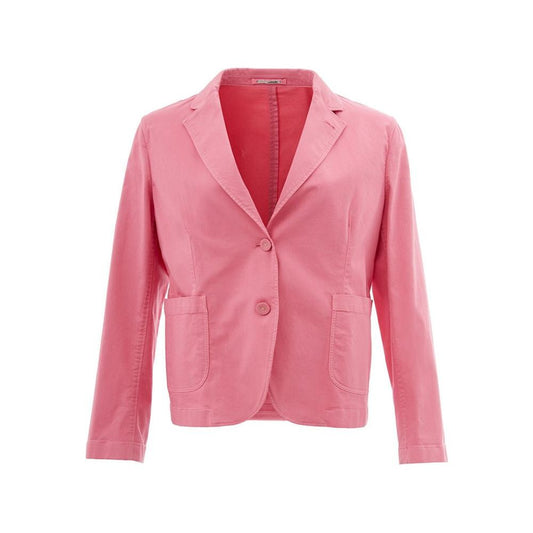 Elegant Pink Cotton Jacket for Her
