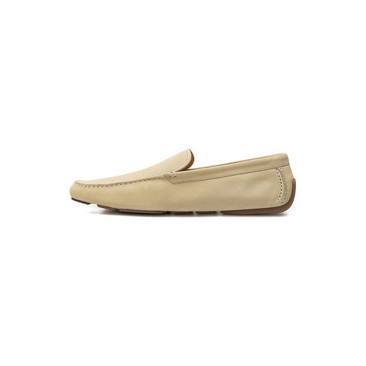 Bally Beige Leather Loafer beige-leather-loafer-1
