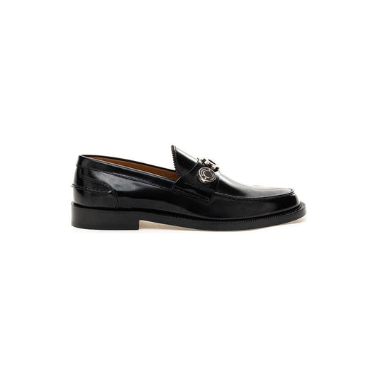 Burberry Elegant Leather Flat Shoes in Timeless Black black-leather-flat-shoe