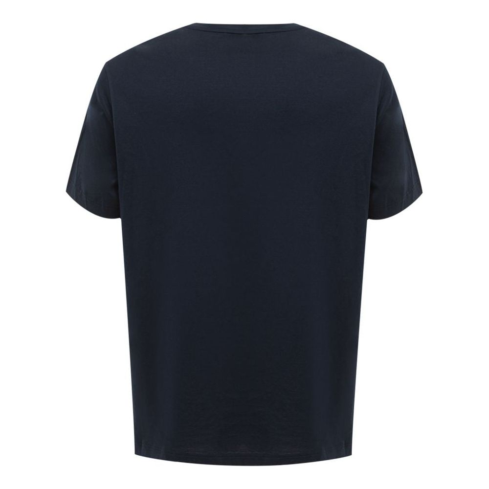 Brioni Blue Cotton T-Shirt blue-cotton-t-shirt-165