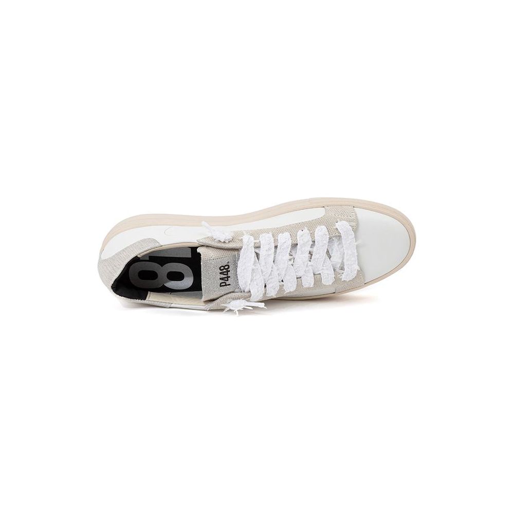 P448 Elegant White Leather Sneakers elegant-white-leather-sneakers