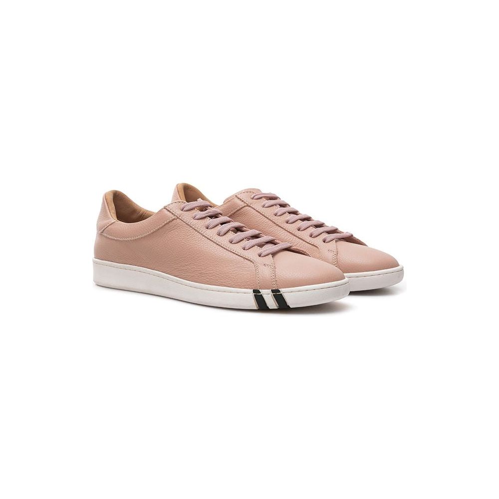 Bally Elegant Pink Leather Sneakers for Women elegant-pink-leather-sneakers-for-the-style-savvy