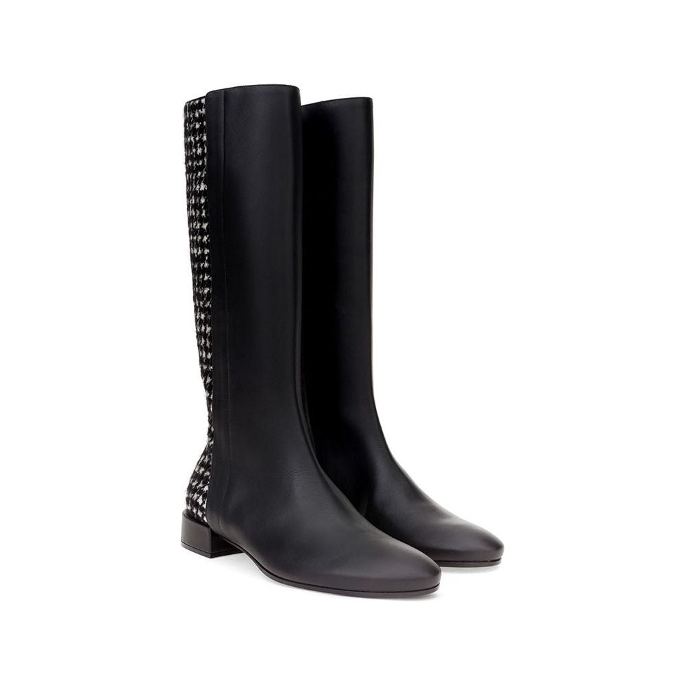 Dolce & Gabbana Elegant Black Leather Boots elegant-black-leather-boots-for-women
