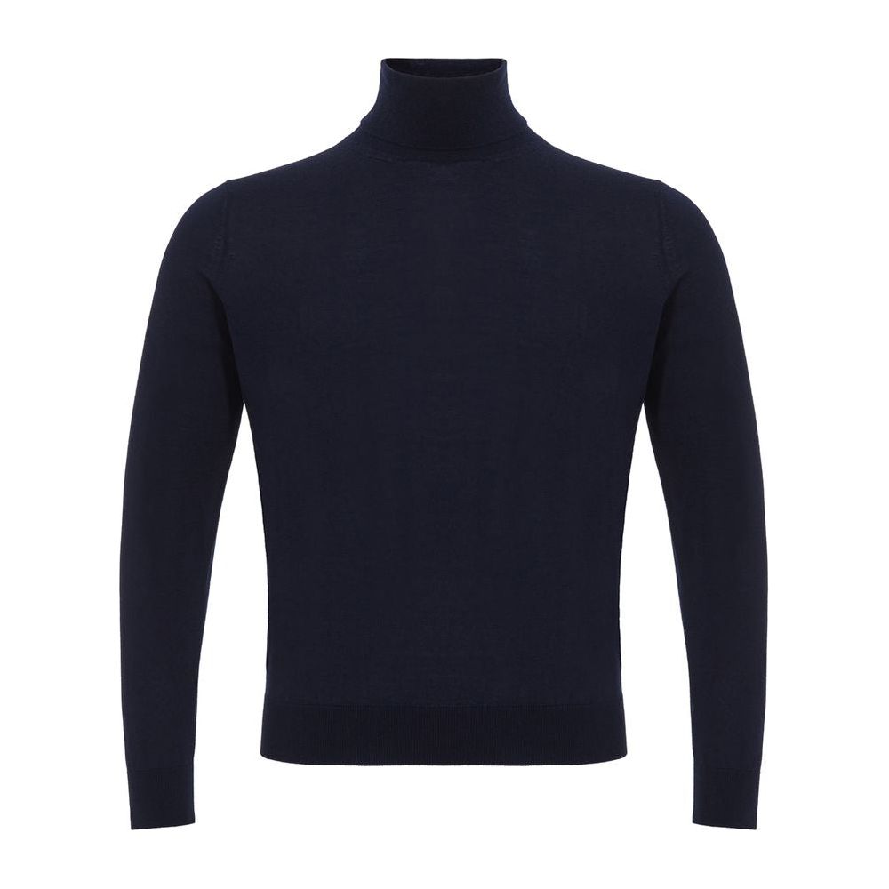 Colombo Elegant Cashmere Men's Blue Sweater elegant-cashmere-sweater-in-sophisticated-blue