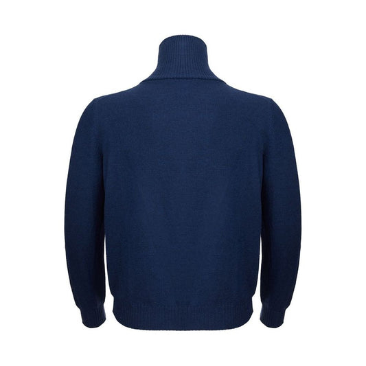 Gran Sasso Gran Sasso Elegant Woolen Blue Sweater elegant-blue-wool-sweater