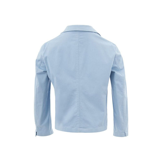 Lardini Elegant Turquoise Cotton Jacket for Women elegant-turquoise-cotton-jacket-for-women