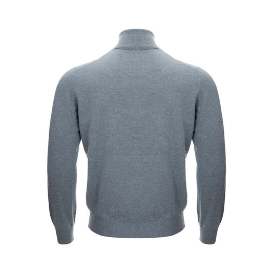 Gran Sasso Elegant Cashmere Gray Men's Sweater gran-sasso-cashmere-sweater-in-elegant-gray