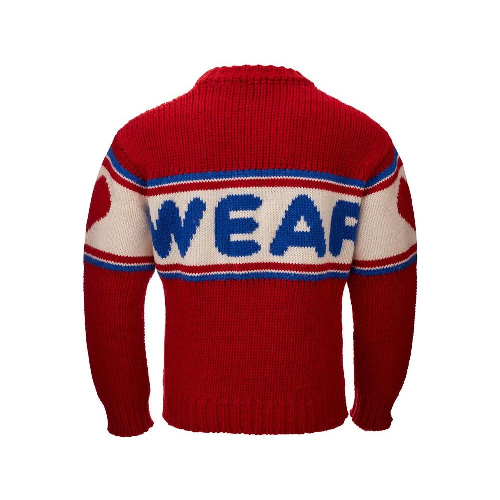 GCDS Elegant Red Wool Sweater For Sharp Looks elegant-red-wool-sweater-for-men-1