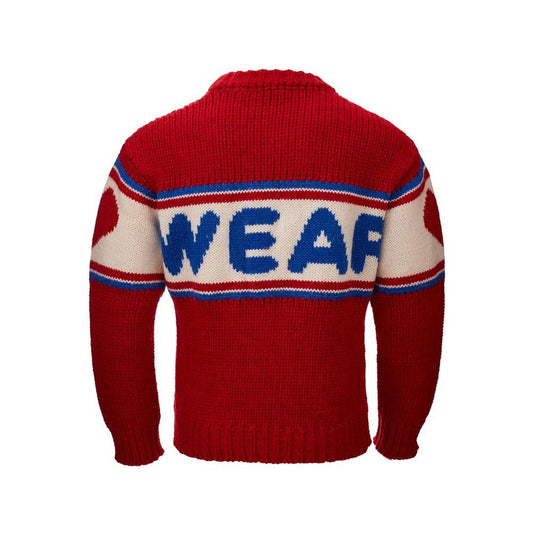 GCDS Elegant Red Wool Sweater for Men elegant-red-wool-sweater-for-men-1