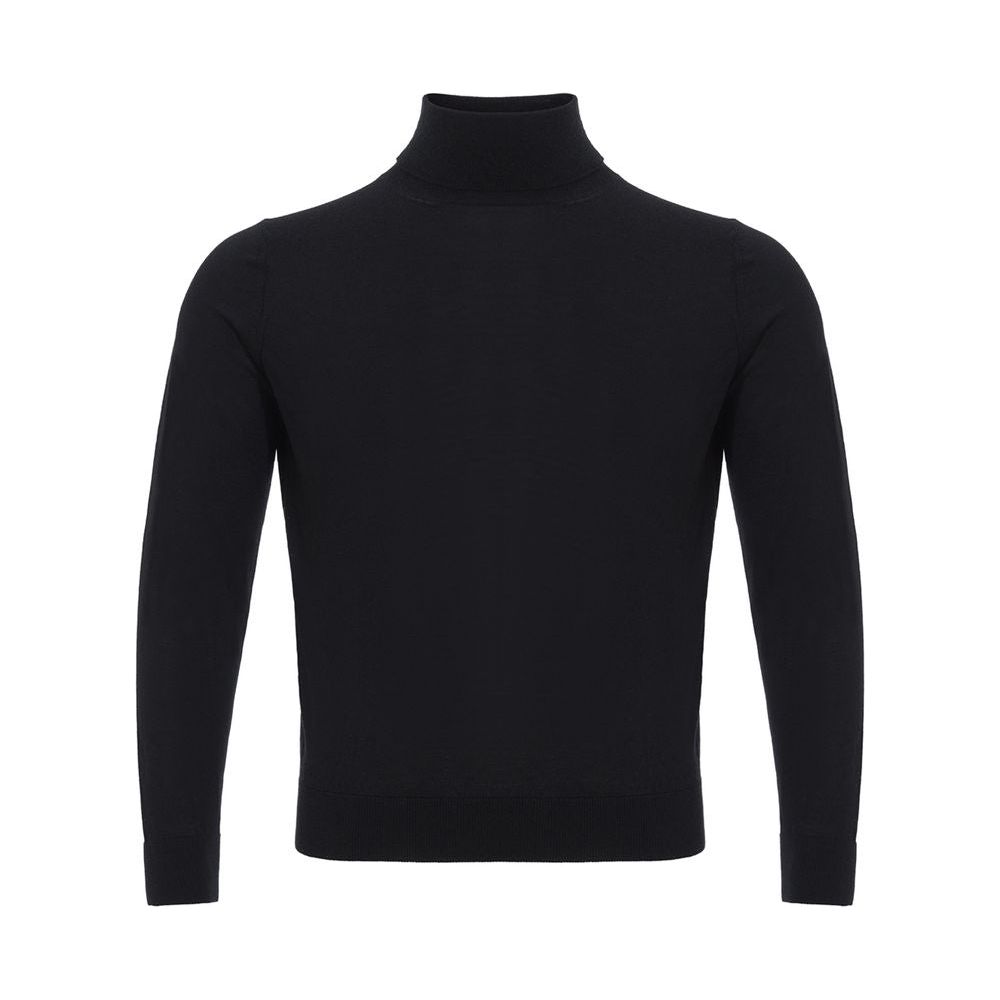 Colombo Italian Cashmere Luxury Black Sweater italian-cashmere-luxury-black-sweater