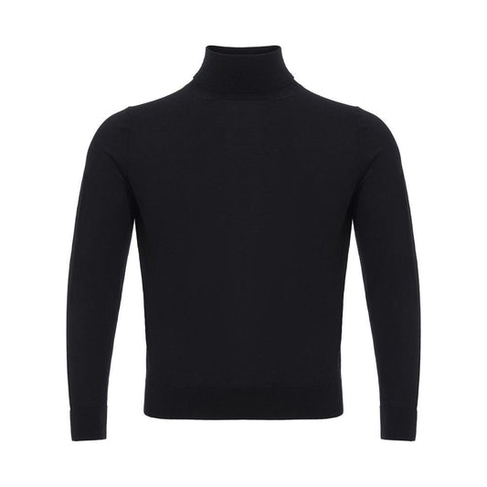 Colombo Italian Cashmere Luxury Black Sweater italian-cashmere-luxury-black-sweater