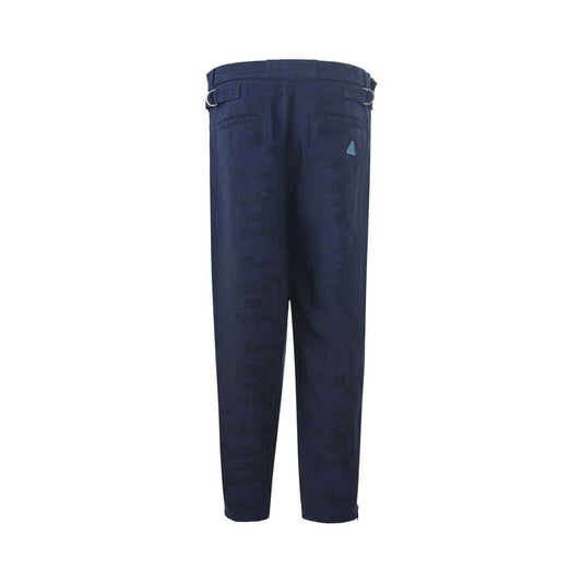 Emporio ArmaniElegant Blue Linen Trousers for MenMcRichard Designer Brands£349.00