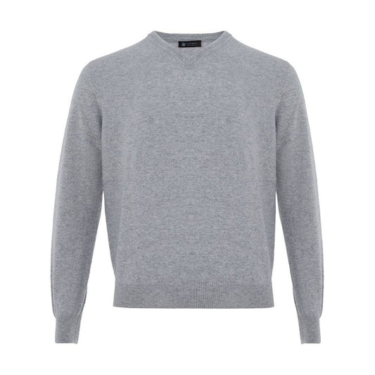 ColomboElegant Gray Cashmere Men's SweaterMcRichard Designer Brands£419.00