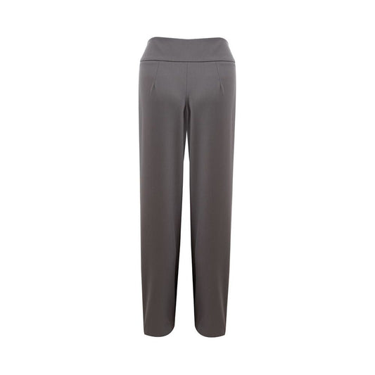 Lardini Elegant Gray Wool Trousers for Women elegant-gray-wool-trousers-for-women