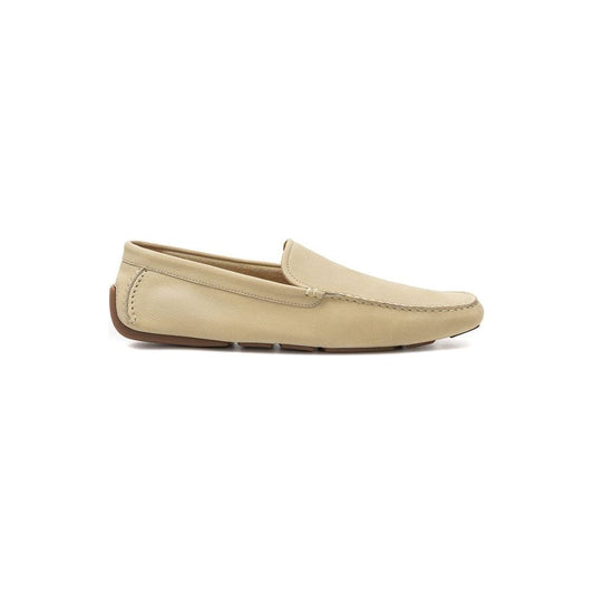 Bally Beige Leather Loafer beige-leather-loafer-1