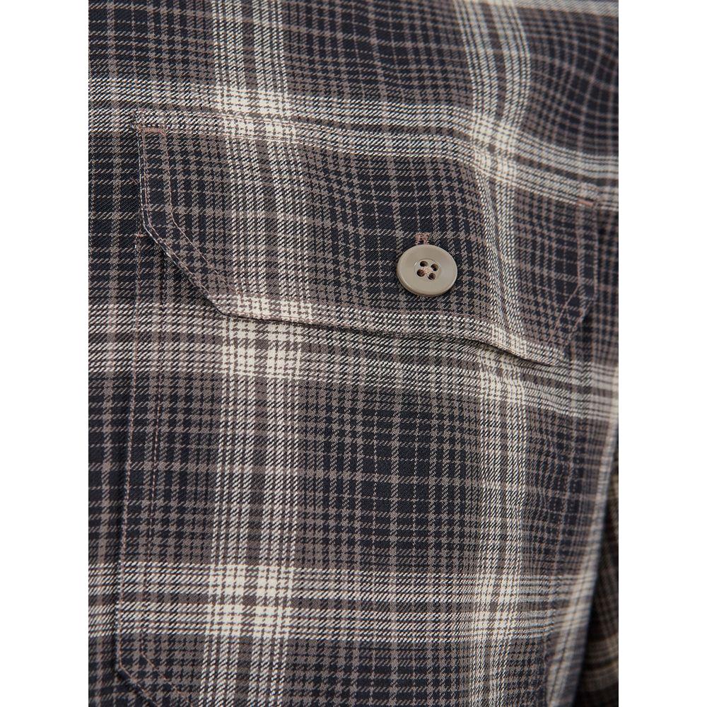 Tom Ford Elegant Gray Cotton Shirt for Men elegant-gray-cotton-mens-shirt