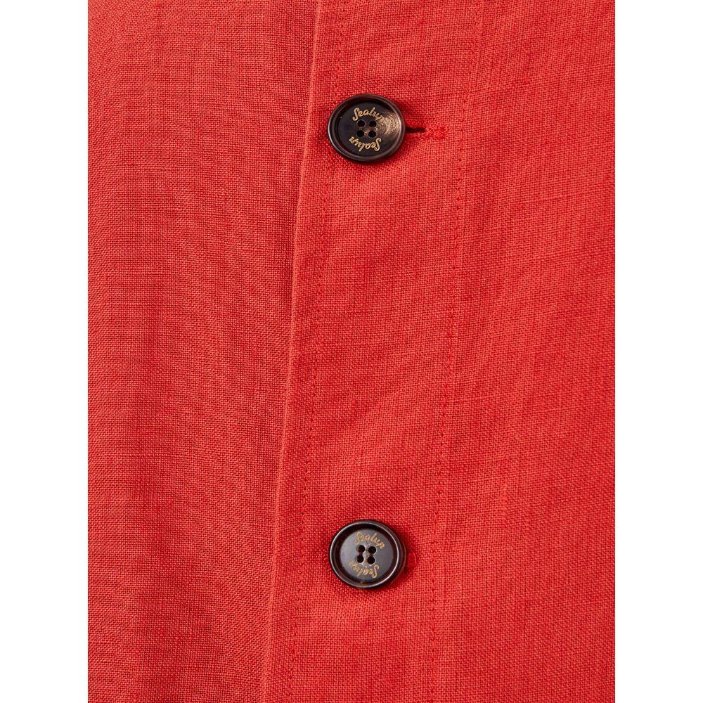 Sealup Elegant Orange Polyester Jacket chic-orange-polyester-jacket-for-men
