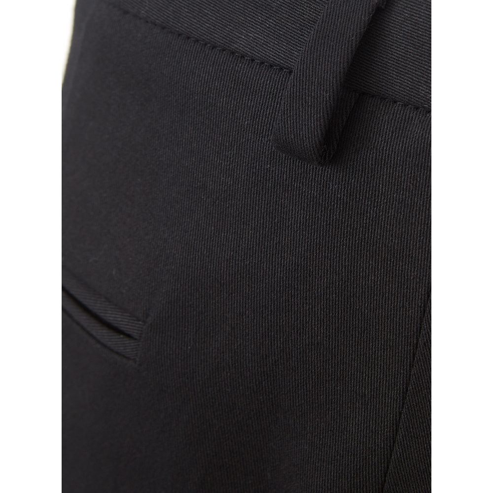 Lardini Italian Elegance Cotton Black Trousers elegant-black-cotton-trousers-for-women