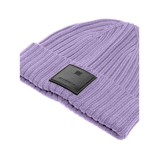 Elegant Purple Wool Fedora Hat