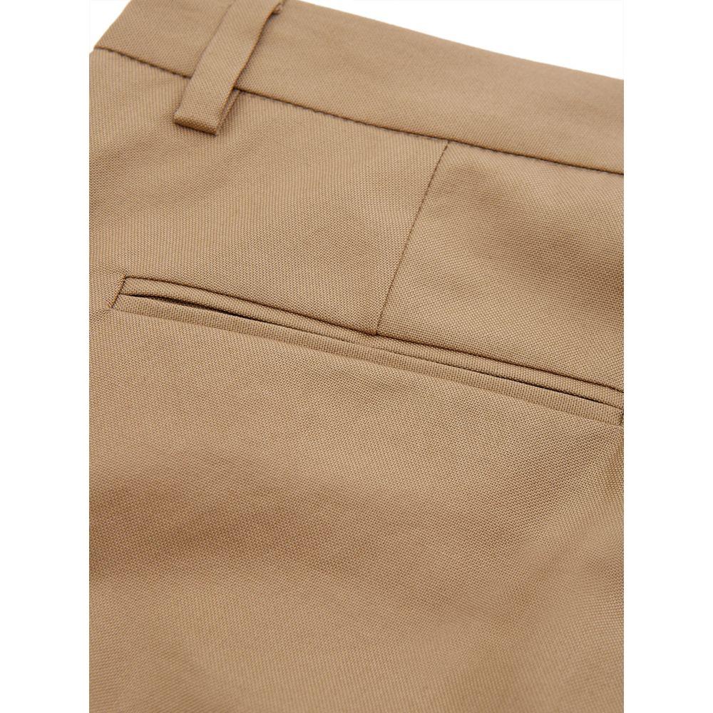 Lardini Elegant Brown Cotton Trousers for Women chic-brown-cotton-pants-for-sophisticated-style