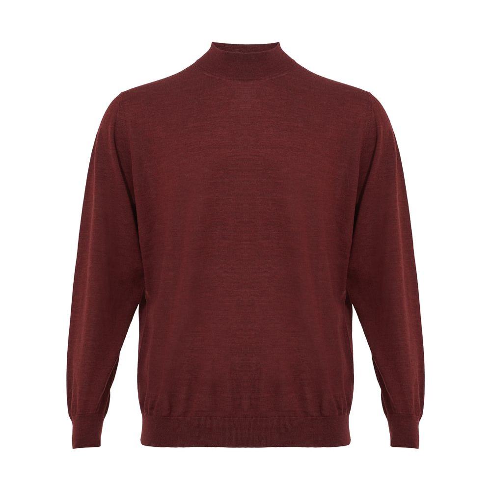 Colombo Elegant Cashmere Red Sweater for Men colombo-cashmere-sumptuous-red-sweater