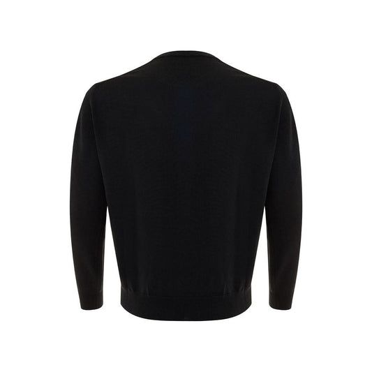 FERRANTE Elegant Black Wool Sweater for Men elegant-wool-black-sweater-for-men