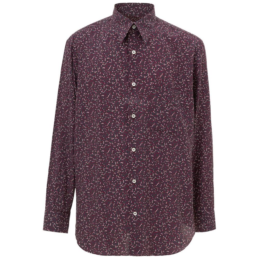Brioni Purple Silk Shirt purple-silk-shirt