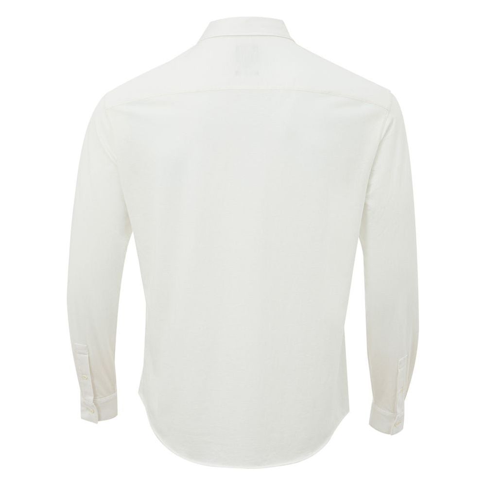 Armani Exchange Elegant White Organic Cotton Shirt elegant-white-organic-cotton-shirt