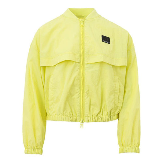 Chic Yellow Polyamide Jacket for Women