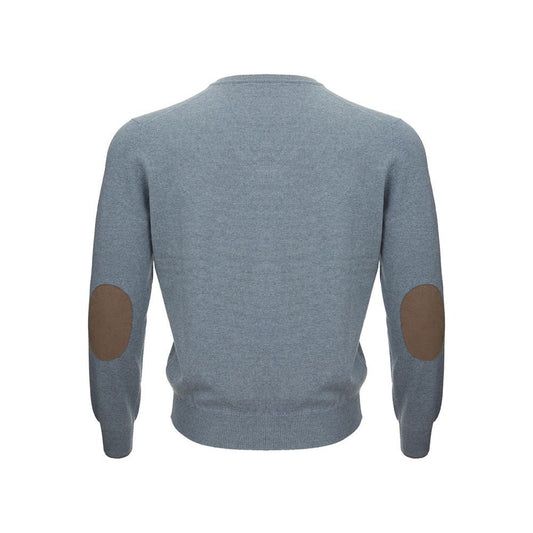 Gran Sasso Elegant Cashmere Sweater in Chic Gray elegant-gray-cashmere-mens-sweater