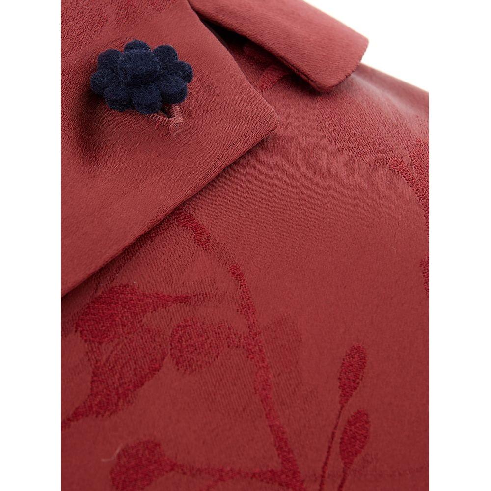 Lardini Elegant Red Acetate Shirt for Women elegant-red-acetate-lardini-womens-shirt
