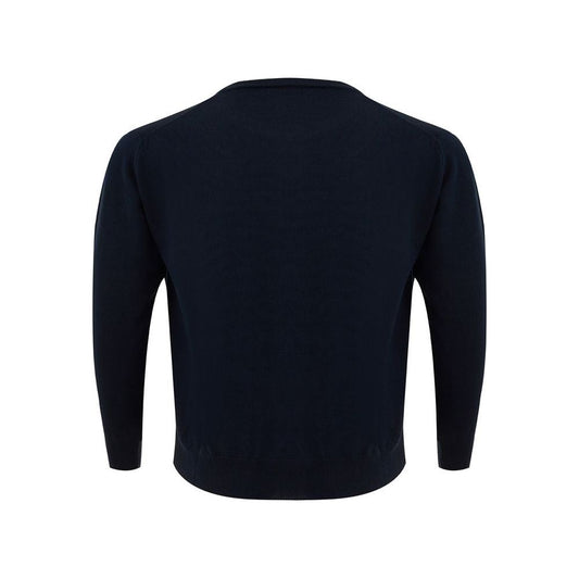 FERRANTE Elegant Blue Wool Sweater for Men elegant-wool-blue-sweater-for-men