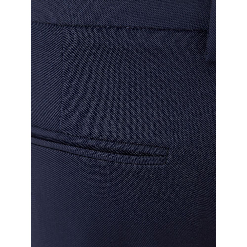 Lardini Elegant Blue Wool Pants for Women elegant-blue-wool-trousers-for-women