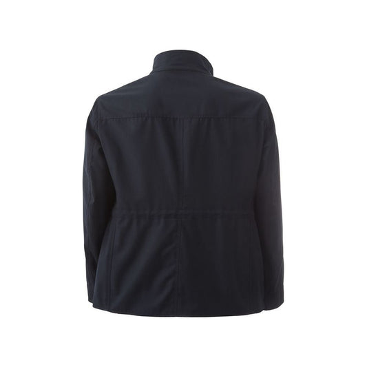 Lardini Elegant Wool Blend Men's Jacket elegant-blue-italian-wool-jacket