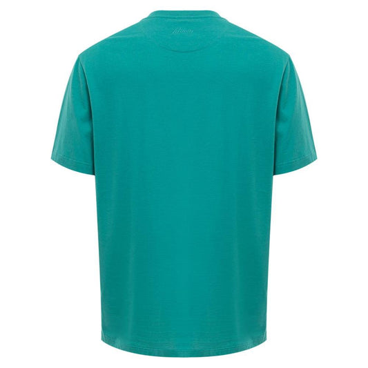 Brioni Green Cotton T-Shirt green-cotton-t-shirt-109