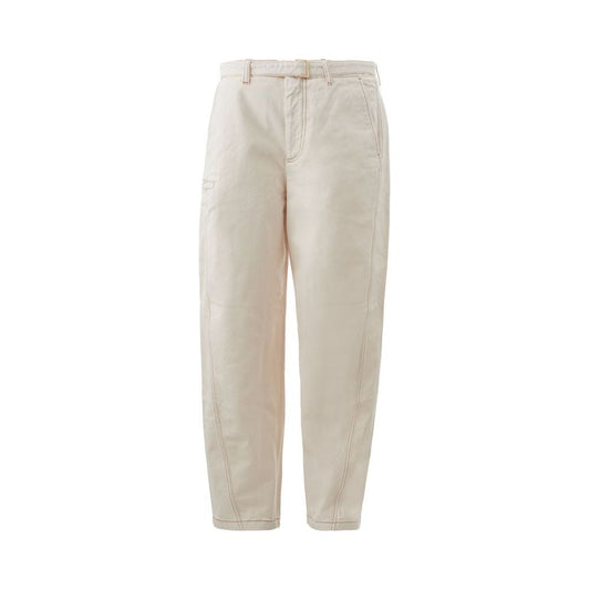 Emporio Armani Chic Beige Cotton Pants for Sophisticated Style chic-beige-cotton-pants-for-sophisticated-style