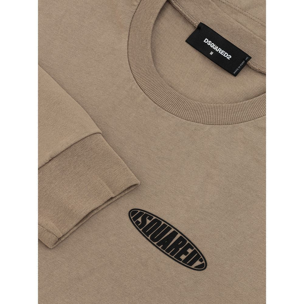 Dsquared² Beige Cotton T-Shirt beige-cotton-t-shirt-24