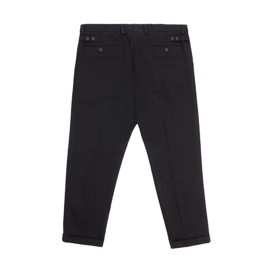 Dolce & Gabbana Elegant Black Cotton Pants for Men elegant-black-cotton-pants-for-men