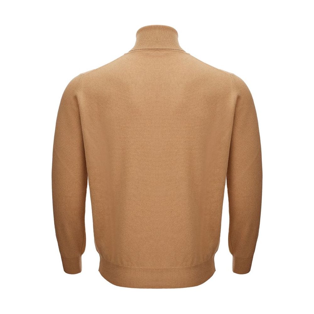KANGRA Elegant Woolen Brown Sweater for Men kangra-classic-woolen-brown-sweater
