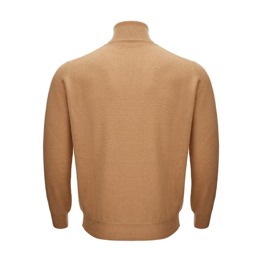 KANGRA Elegant Woolen Brown Sweater for Men kangra-classic-woolen-brown-sweater
