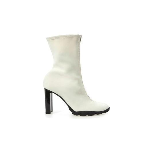 Alexander McQueen Chic White Neoprene Ankle Boots chic-white-neoprene-ankle-boots
